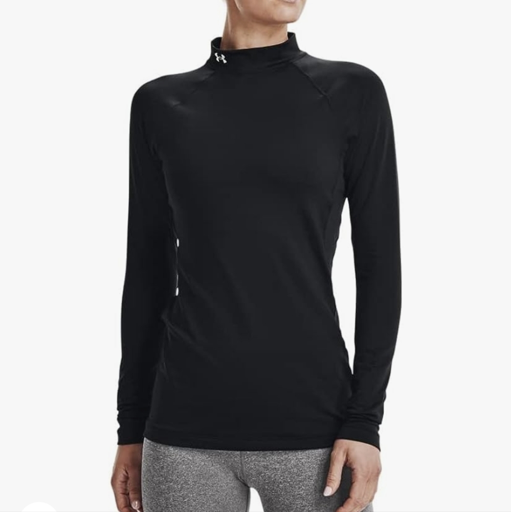 Under armour Black mock neck long sleeve top